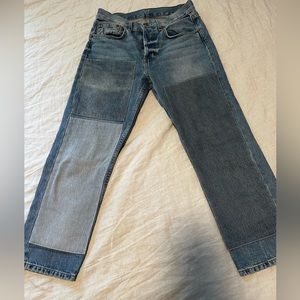 B Sides Marcel relaxed straight crop size 26